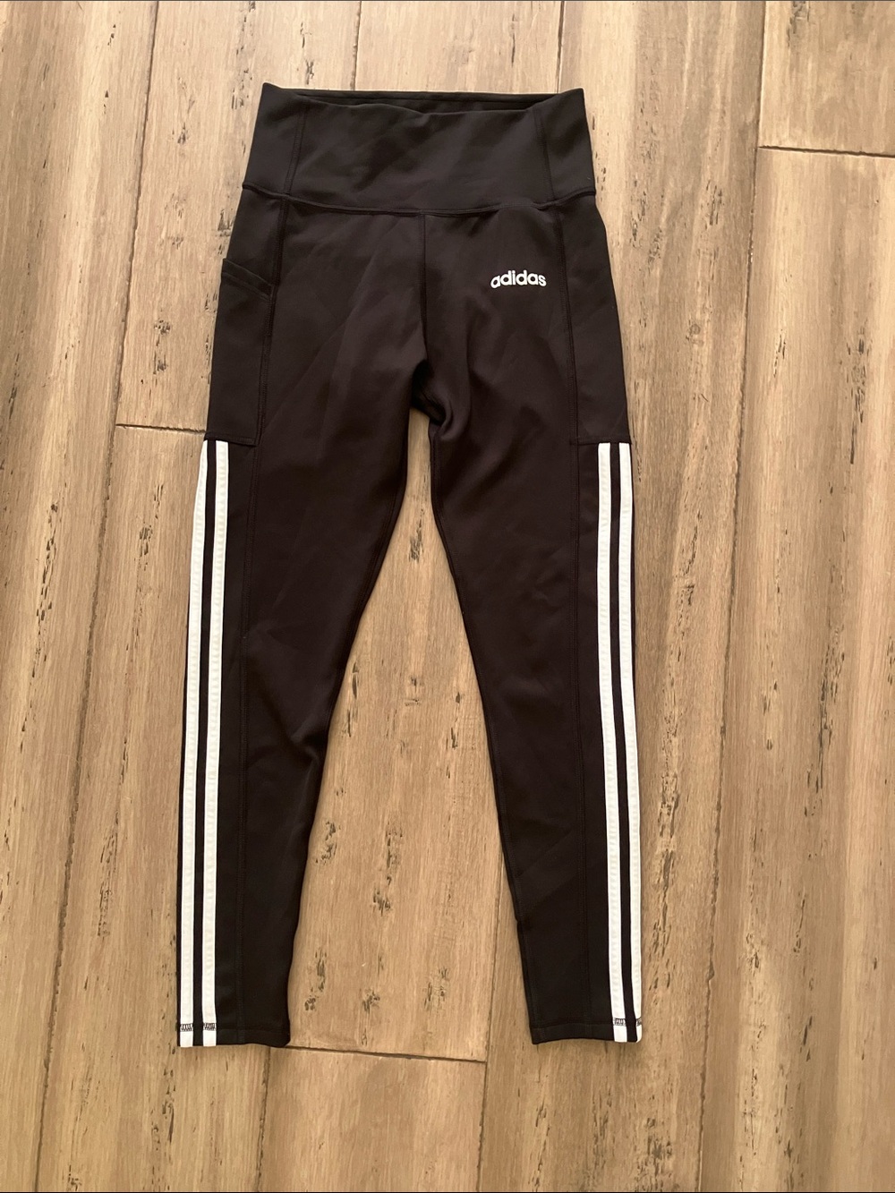 Adidas Original Climate Active High-Rise 3-Stripe Pocket Leggings S